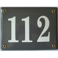 Huisnummer bord 'extra 3' 17x13 cm